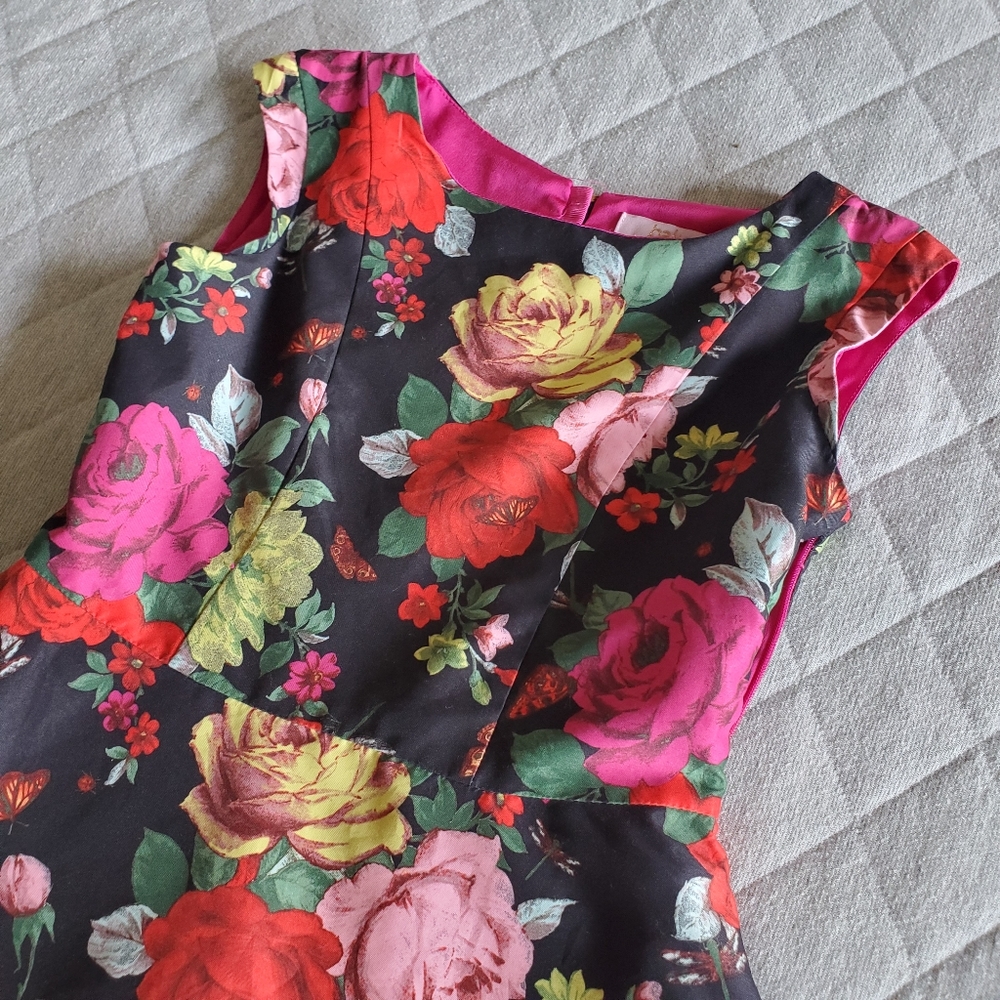 Baker by Ted Baker girls floral dress
 Size 7 - Picture 2 of 12